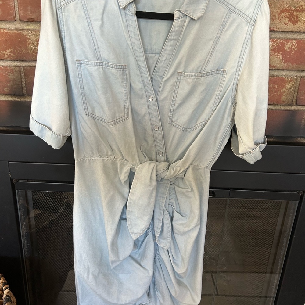 Veronica Beard - Light Blue Denim Shirt Dress